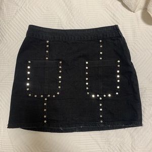 Studded Mini Skirt